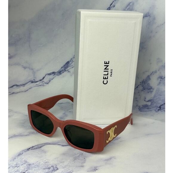 NEW Celine CL40282U Triomphe XL Pink Gold Sunglasses main image 8
